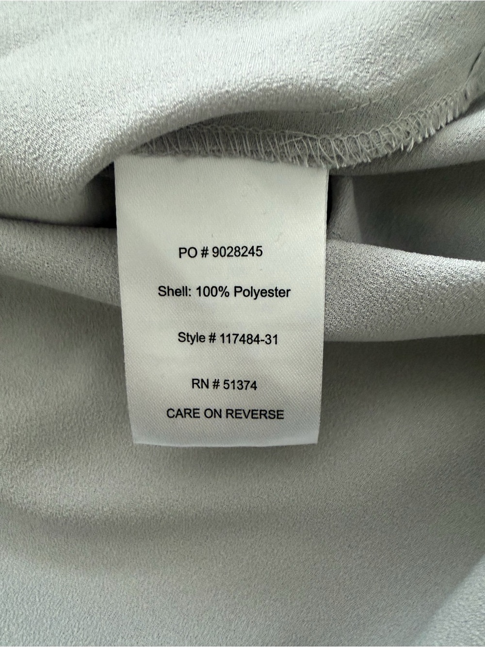 Light Gray Blouse with Bow Detail - Picture 5 of 5
